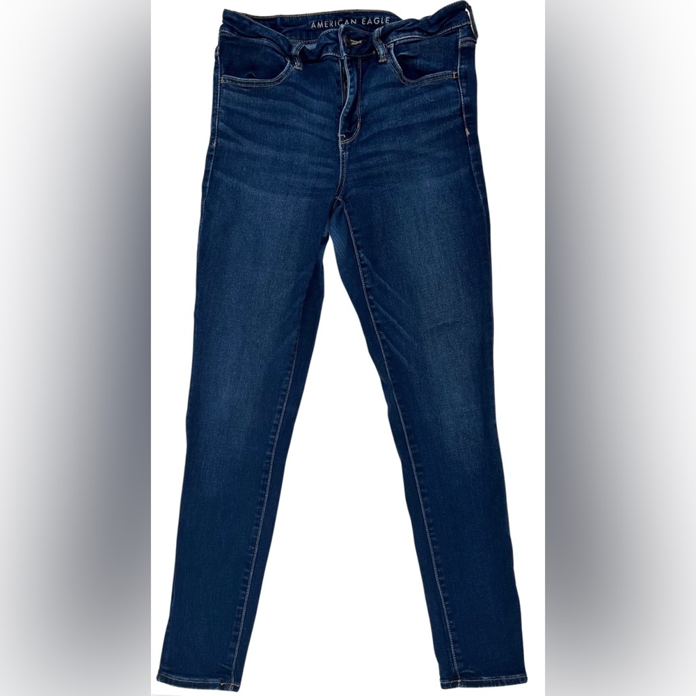 American Eagle Next Level Stretch Dark Skinny Jeans Size 10 Regular Length
